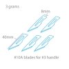 Modelcraft PKN9272 Blades #10A x 5