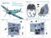 Quinta Studio QD48144 Spitfire PR.XIX 3D-Printed & coloured Interior on decal paper (Airfix) 1/48