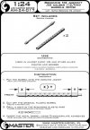 Master AM-24-017 Lufy km-ów Browning M2 aircraft .50 caliber (12,7mm) (2 szt.) 1/24