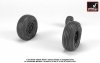 Armory Models AW35303 UH-60 Black Hawk wheels w/ weighted tires 1/35