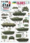 Star Decals 72-A1148 War in Ukraine # 10 Ukrainian Oldies. Tanks and AFVs 2022-23. T-62M (obr 2022), T-62M, BTR-60BP, BMP-1P. 1/72