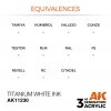 AK Interactive AK11230 TITANIUM WHITE – INK 17ml