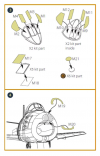 Clear Prop! CPA48049 F-86A double-sided painting mask on yellow kabuki paper for CP kits 1/48
