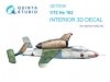 Quinta Studio QD72036 He 162 3D-Printed & coloured Interior on decal paper (Special Hobby) 1/72