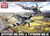 Academy 12512 SPITFIRE Mk.XIVc TYPHOON Mk.Ib (1:72)