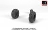 Armory Models AW72334 UH-60 Black Hawk wheels w/ weighted tires 1/72