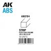 AK Interactive AK6704 STRIPS 0.25 X 3.00 X 350MM – ABS STRIP – 10 UNITS PER BAG