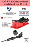 Omask 104832 MG-FF manually controlled installation 3D print 1/48
