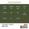 AK Interactive AK11150 GUNSHIP GREEN – STANDARD 17ml
