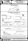 Master AM-48-120 Su-9 / Su-11 (Fishpot / Fishpot C) - Pilot Tubes and missile rails heads 1:48