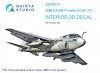 Quinta Studio QD48270 EA-6B Prowler (ICAP II) 3D-Printed & coloured Interior on decal paper (Kinetic) 1/48