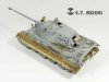 E.T. Model E35-033 WWII German KING TIGER （Porsche Turret）(For DRAGON Kit) (1:35)