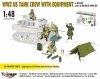 Mirage Hobby 480006 WW2 US Tank Crew With Equipment For M8 Scott And Other US Motorised Howitzers 1/48