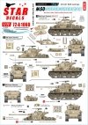 Star Decals 72-A1060 Israeli AFVs # 5 1960 and Six-Day War markings. M50 Super Sherman 1/72