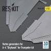 RESKIT RSU32-0083 VORTEX GENERATORS FOR A-4 SKYHAWK FOR TRUMPETER KIT (3D PRINTED) 1/32