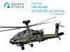 Quinta Studio QD48362 AH-64D 3D-Printed & coloured Interior on decal paper (Hasegawa) 1/48