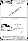 Master AM-144-037 Harrier GR.3 / T.4 - Rurka Pitota 1/144