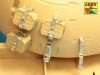 Aber 35A129 Mounts for additional ammunition boxes used on Soviet tanka like: T-54; T-55 or T-62 (1:35)