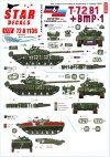 Star Decals 72-A1136 War in Ukraine # 6. T-72B1 and BMP-1 1/72