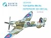 Quinta Studio QD24009 Spitfire Mk.IXc 3D-Printed & coloured Interior on decal paper (Airfix) 1/24