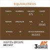 AK Interactive AK11417 Waffen Brown 17ml