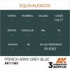 AK Interactive AK11365 French Army Grey-Blue 17ml