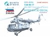 Quinta Studio QDS48354 Mi-17 (Mi-8MT Export version) 3D-Printed & coloured Interior on decal paper (Zvezda) (Small version) 1/48