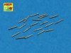 Aber 350L-26 Set of 20 pcs 12,7 mm (0.5in) Browning barrels for US Navy ships (1:350)