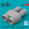 RESKIT RSU48-0322 T-38C TALON LL EXHAUST NOZZLES FOR TRUMPETER KIT (3D PRINTED) 1/48