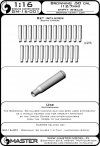 Master GM-16-001 Browning .50 caliber (12,7mm) - łuski (25sztuk) 1/16