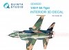 Quinta Studio QD48220 F-5A 3D-Printed & coloured Interior on decal paper (Kinetic) 1/48