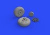 Eduard 648494 P-51D wheels diamond tread EDUARD 1/48