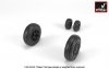 Armory Models AW48504 JAS-39 Gripen wheels w/ weighted tires, late 1/48