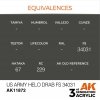 AK Interactive AK11872 US ARMY HELO DRAB FS 34031 – AIR 17 ml
