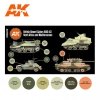 AK Interactive AK11646 BRITISH DESERT COLORS NORTH AFRICA AND MEDITERRANEAN 1940-1943  6x17ml