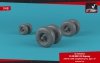 Armory Models AW48334 V-22/MV-22 Osprey wheels w/ weighted tires type “a” 1/48