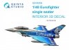 Quinta Studio QD48306 Eurofighter single seater 3D-Printed & coloured Interior on decal paper (Revell) 1/48