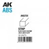 AK Interactive AK6701 STRIPS 0.25 X 0.50 X 350MM – ABS STRIP – 10 UNITS PER BAG