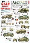 Star Decals 72-A1064 ANZAC # 1 New Zealand and Australian tanks and AFVs in Africa and Middle East WW2. 1/72