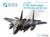 Quinta Studio QD48052 F-15E 3D-Printed & coloured Interior on decal paper (for Revell kit) 1/48