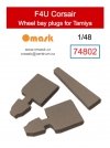 Omask 74802 F4U Corsair wheel bay plugs (for Tamiya) 1/48