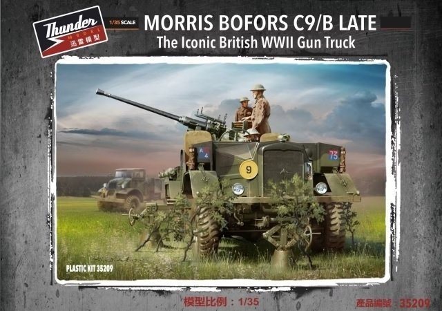 Thunder Model 35209 Morris Bofors C9/B Late The Iconic British WWII Gun  Truck 1/35