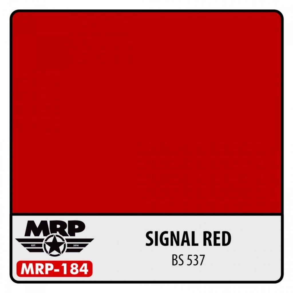 MR. Paint MRP184 SIGNAL RED BS 537 30ml Aircraft samoloty Mr