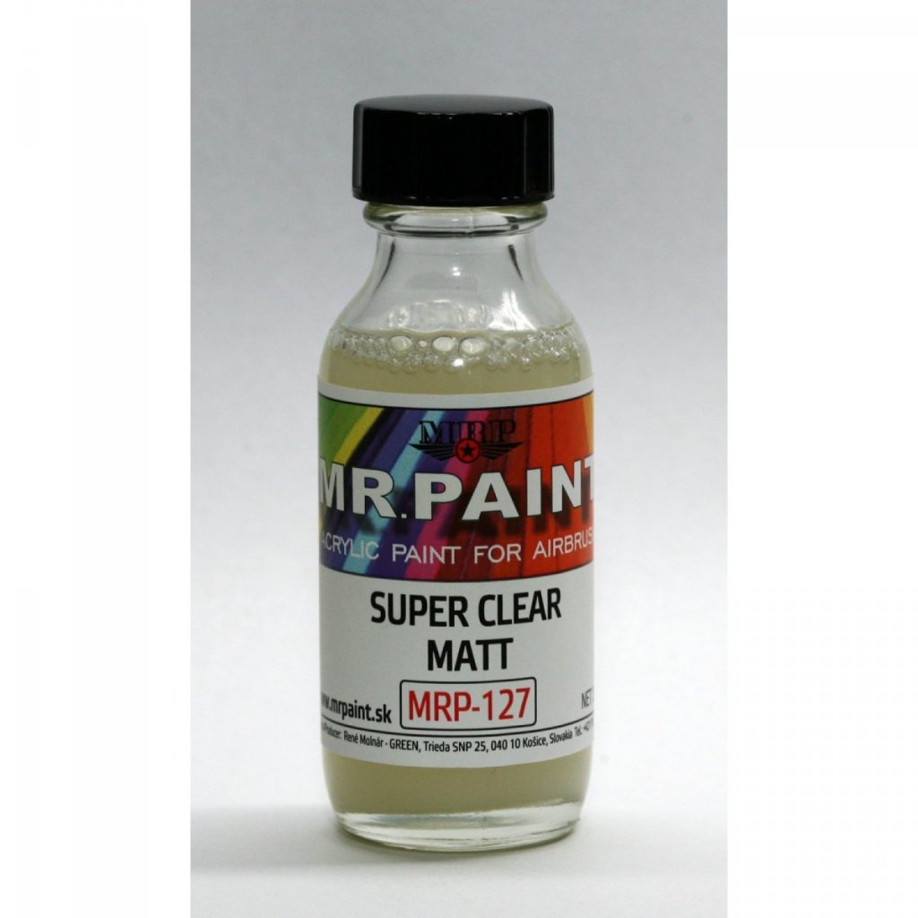 MR. Paint MRP127 Super Clear Matt 30ml Clear lakiery bezbarwne