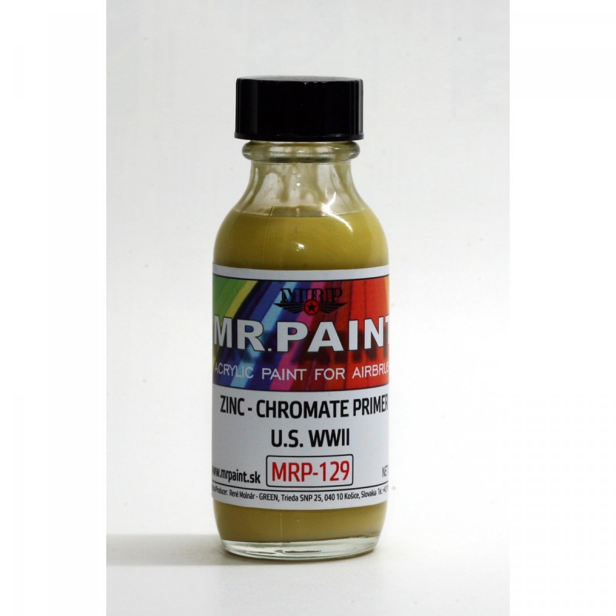 MR. Paint MRP129 ZINCCHROMATE PRIMER 30ml Acrylic lacquer paint for