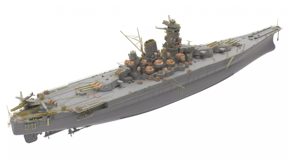 Very Fire BELBV350903DX IJN Musashi DX Deluxe Kit 1 350 - Skala 1