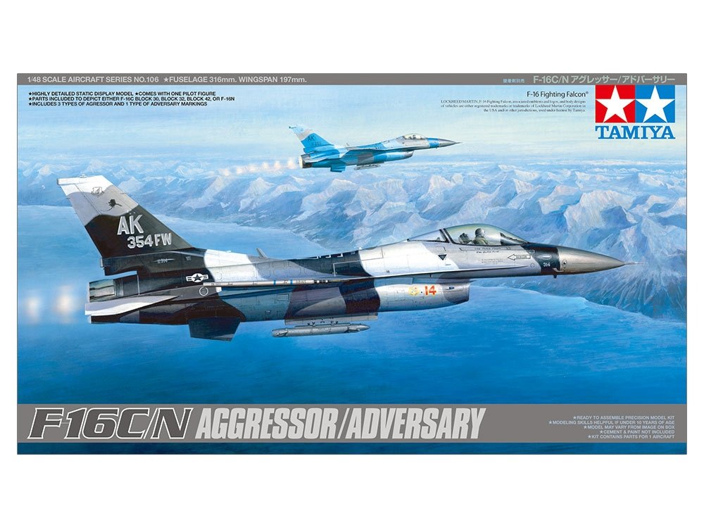 Tamiya 1:48 F-16C/N“AGGRESSOR/ADVERSARY” (61106), Samolot do