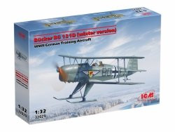 ICM 32029 Bücker Bü 131D (winter version) WWII German Training Aircraft 1/48 