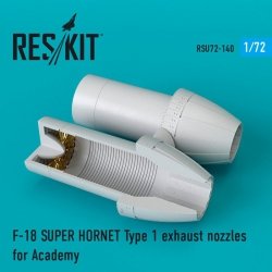 RESKIT RSU72-0140 F-18 Super Hornet Type 1 exhaust nozzles for Academy 1/72 