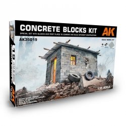 AK Interactive AK35019 Concrete Blocks Kit 1/35 